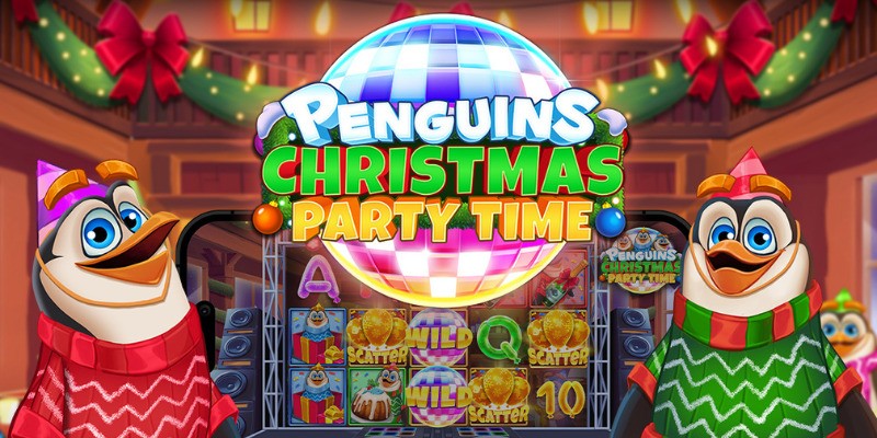 Penguins Christmas Party Time:  Вечеринка с Пингвинами - Обзор Слота